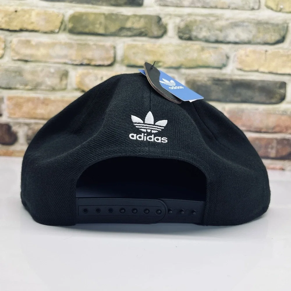 Adidas Originals Trefoil Chain Snapback Hat Adjustable Fit Green Under Brim